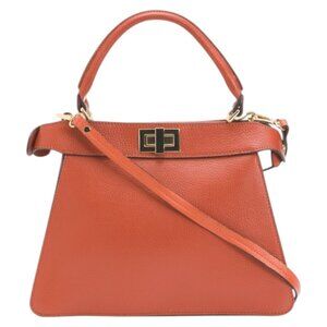 CHEVAL Made In Italy Leather Dual Compartment Satchel With Turn Lock Closure